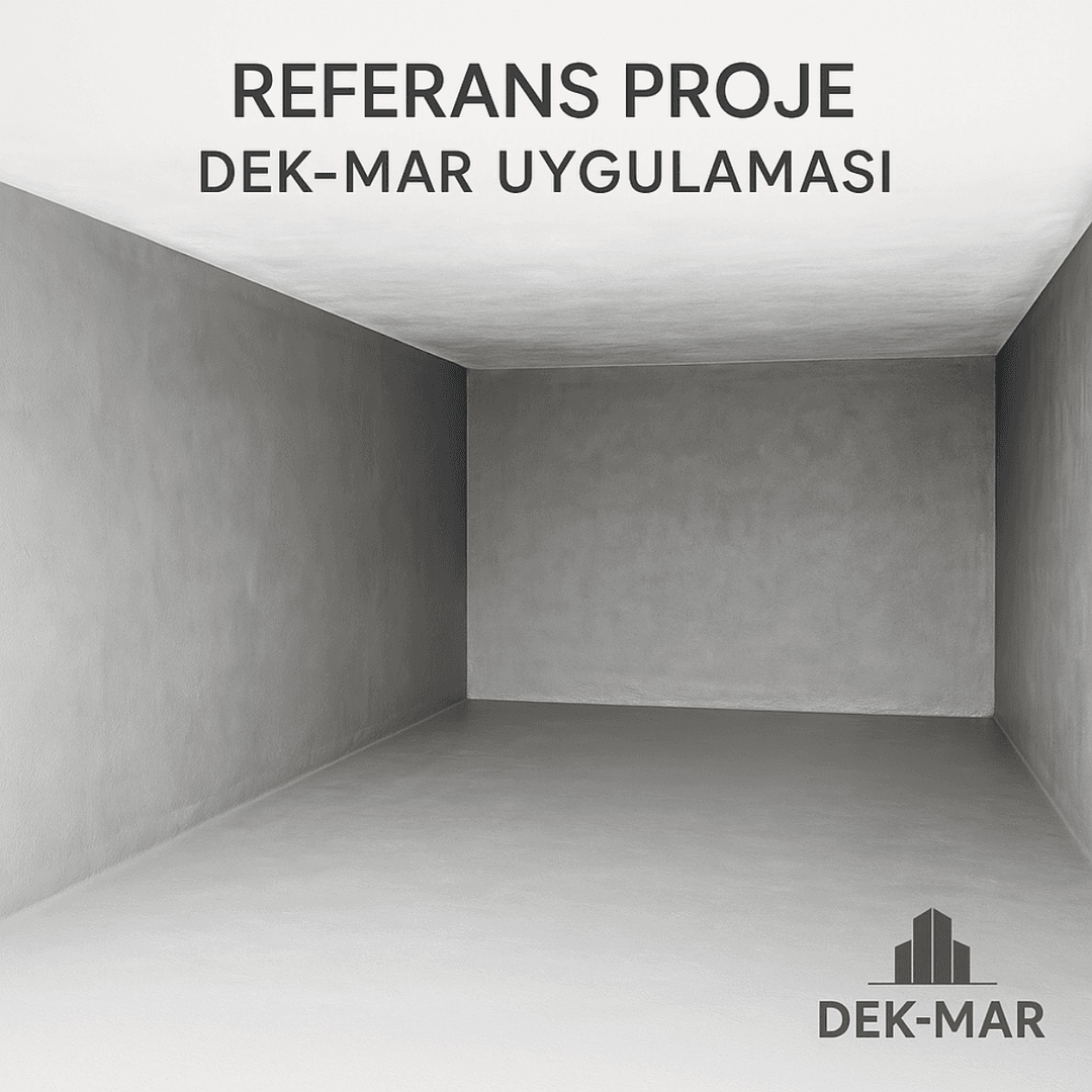 Dek-Mar İnşaat tarafından tamamlanmış beton su deposu izolasyonu referans projesi – 2025 uygulaması