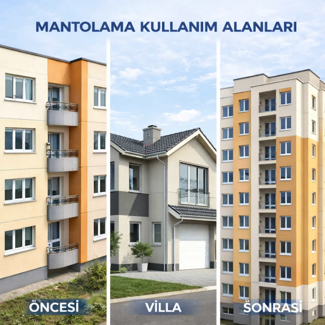 apartman ve konutlarda dış cephe mantolama uygulaması&nbsp;