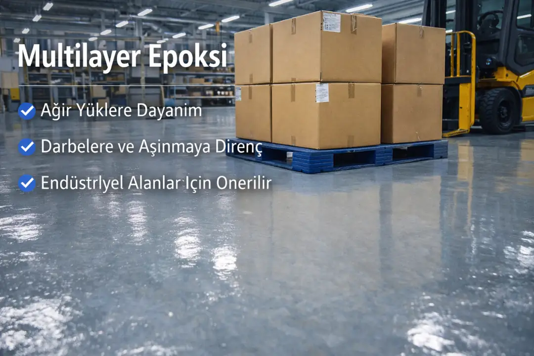 Ağır yüklere dayanıklı multilayer epoksi zemin kaplama sistemi&nbsp;