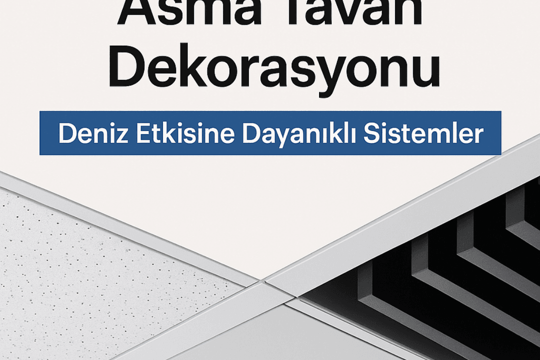 Edremit’te villa ve oteller için taşyünü, alçıpan ve metal sistemlerle deniz etkisine dayanıklı asma tavan dekorasyonu çözümleri.