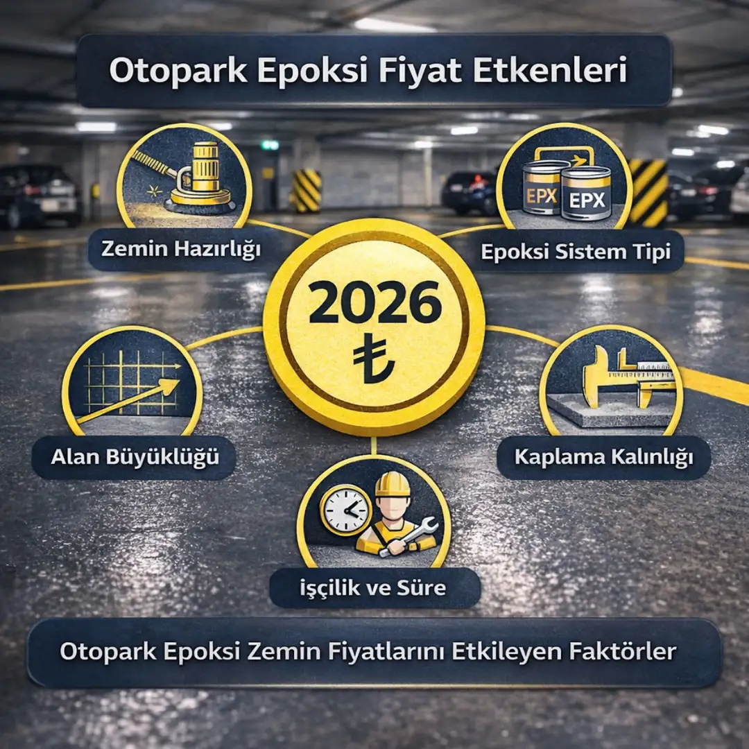 2026 otopark epoksi zemin fiyatlarını etkileyen faktörler