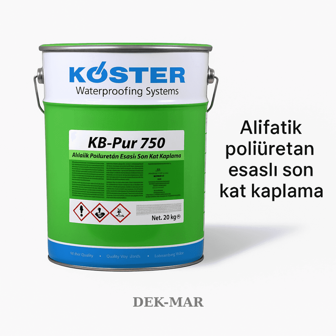 KÖSTER KB-Pur 750 ürün görseli – alifatik poliüretan esaslı son kat kaplama. 