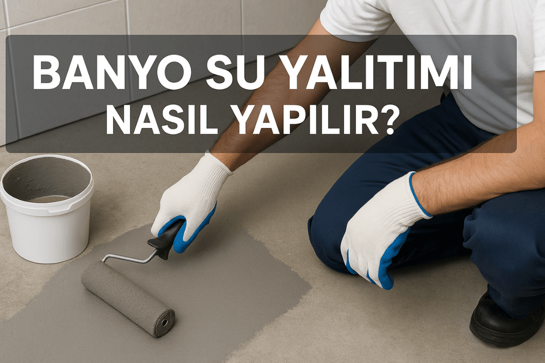 banyo su yalıtımı öncesi yüzey hazırlığı – temizlik ve çatlak tamiri. 