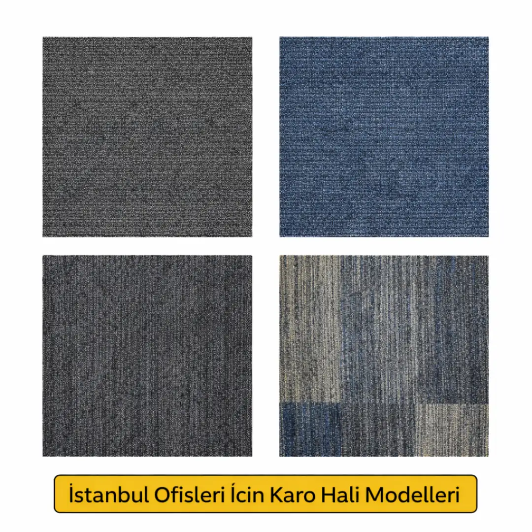 Ofisler için farklı karo halı renk ve desen modelleri&nbsp;