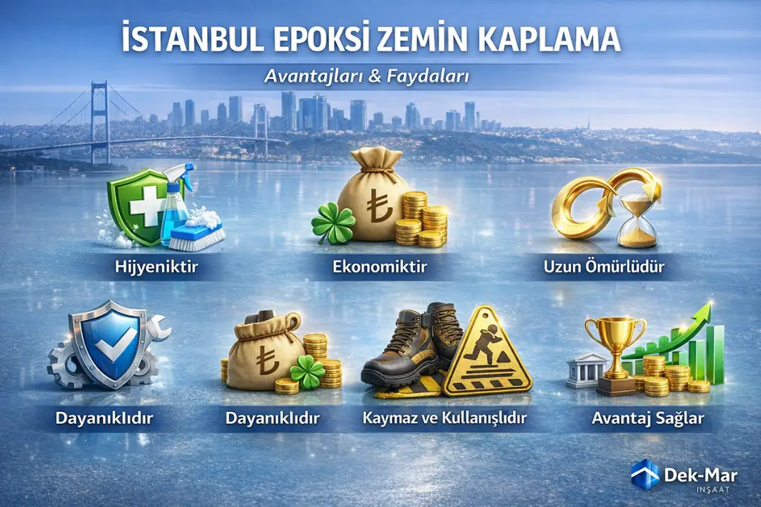 İstanbul epoksi zemin kaplama avantajları hijyenik dayanıklı kaymaz uzun ömürlü ekonomik zemin kaplama çözümleri