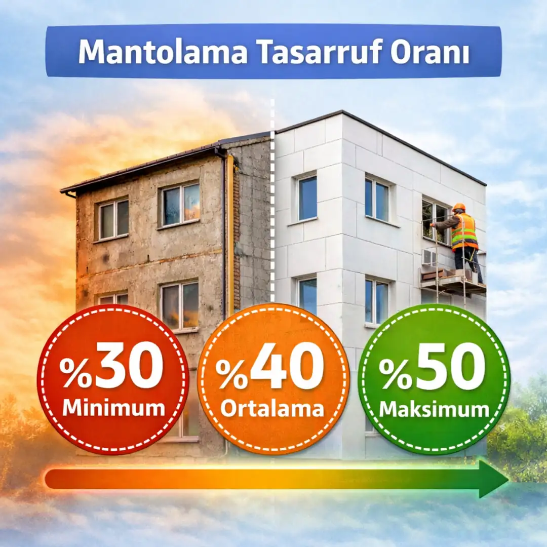 mantolama enerji tasarrufu yüzde kaç dış cephe yalıtımı enerji tüketimini azaltma grafiği&nbsp;