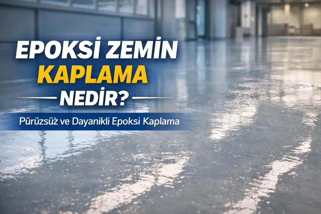 Epoksi zemin kaplama nedir, pürüzsüz ve dayanıklı yüzey örneği