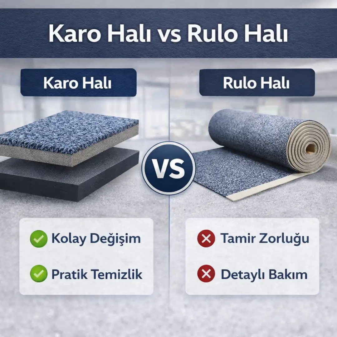 karo halı ve rulo halı karşılaştırma infografik&nbsp;