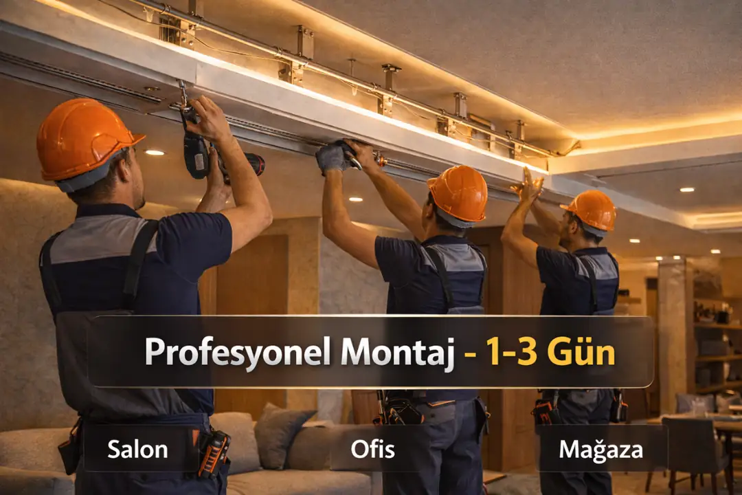 Led ışıklı asma tavan montaj ve uygulama aşamaları