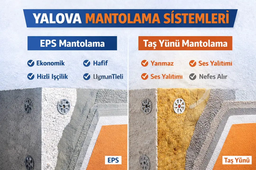 Yalova EPS ve taş yünü mantolama sistemleri karşılaştırması