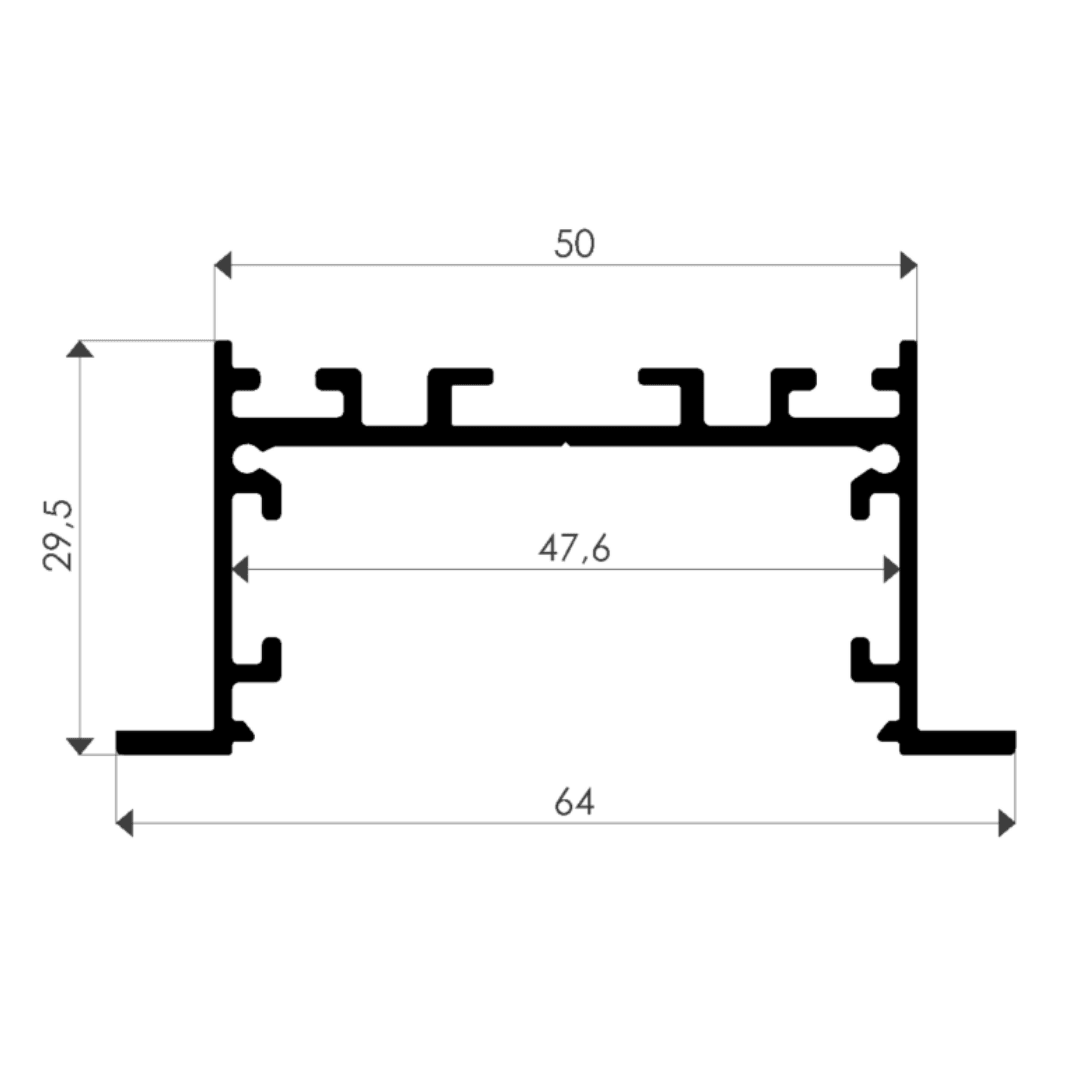 sıva altı lineer led armatür