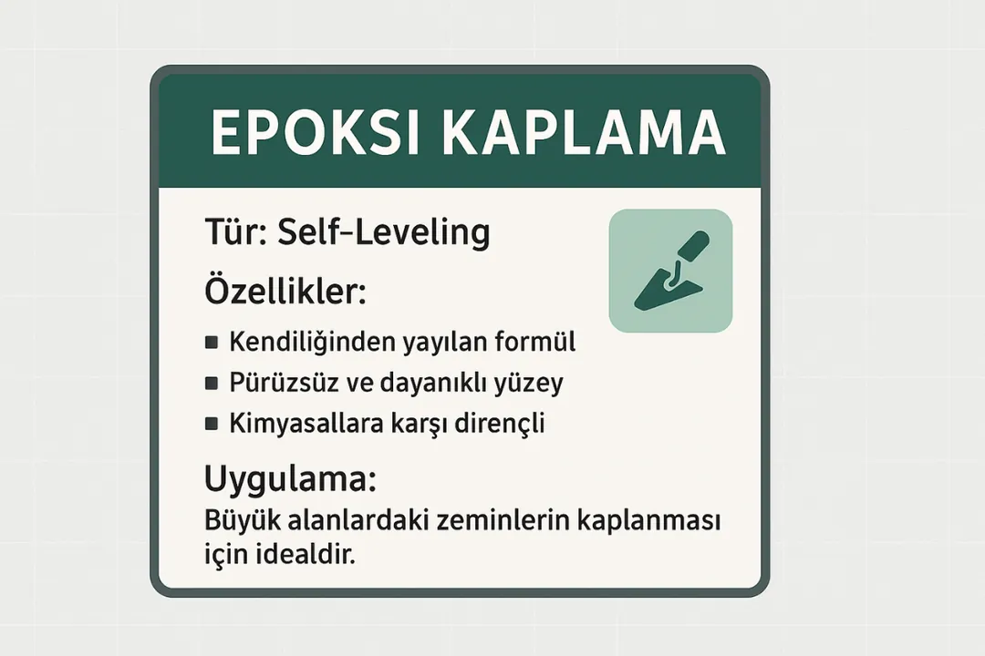 “Epoksi kaplama Balıkesir – self leveling epoksi teknik bilgi kutusu, tüketim değerleri ve uygulama özellikleri – Dek-Mar İnşaat 2025” 