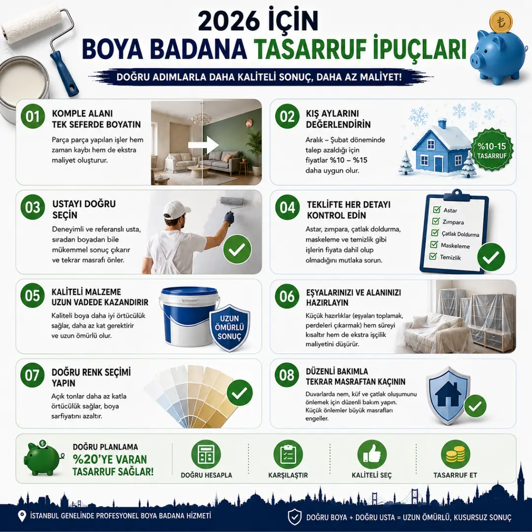 Boya badana maliyetini düşürme yöntemleri