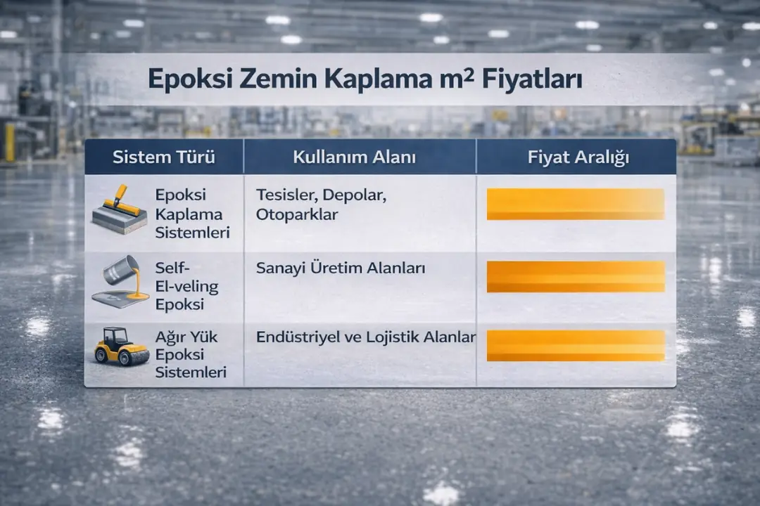 Epoksi zemin kaplama metrekare fiyatlarını etkileyen faktörler