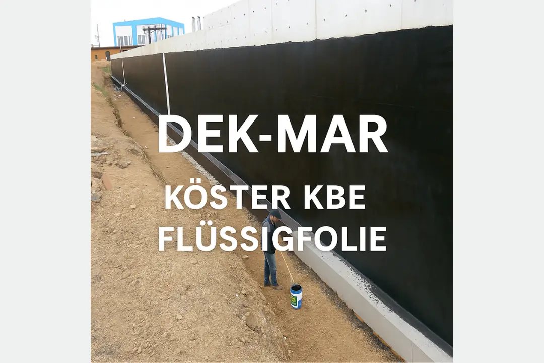 Dek-Mar İnşaat tarafından yapılan KÖSTER KBE Flüssigfolie perde duvar su yalıtımı referans proje uygulaması.&nbsp;