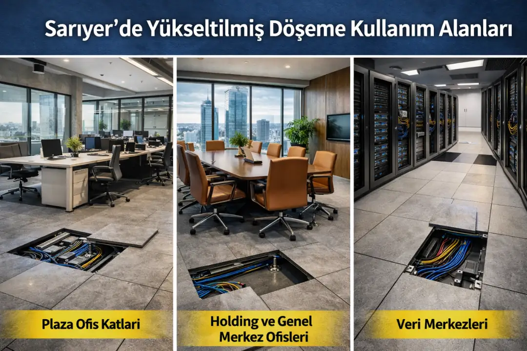 Sarıyer’de plaza, kurumsal ofis ve veri merkezleri için yükseltilmiş döşeme&nbsp;