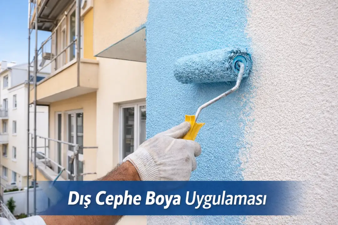 dış cephe boya uygulaması bina cephe yenileme çalışması