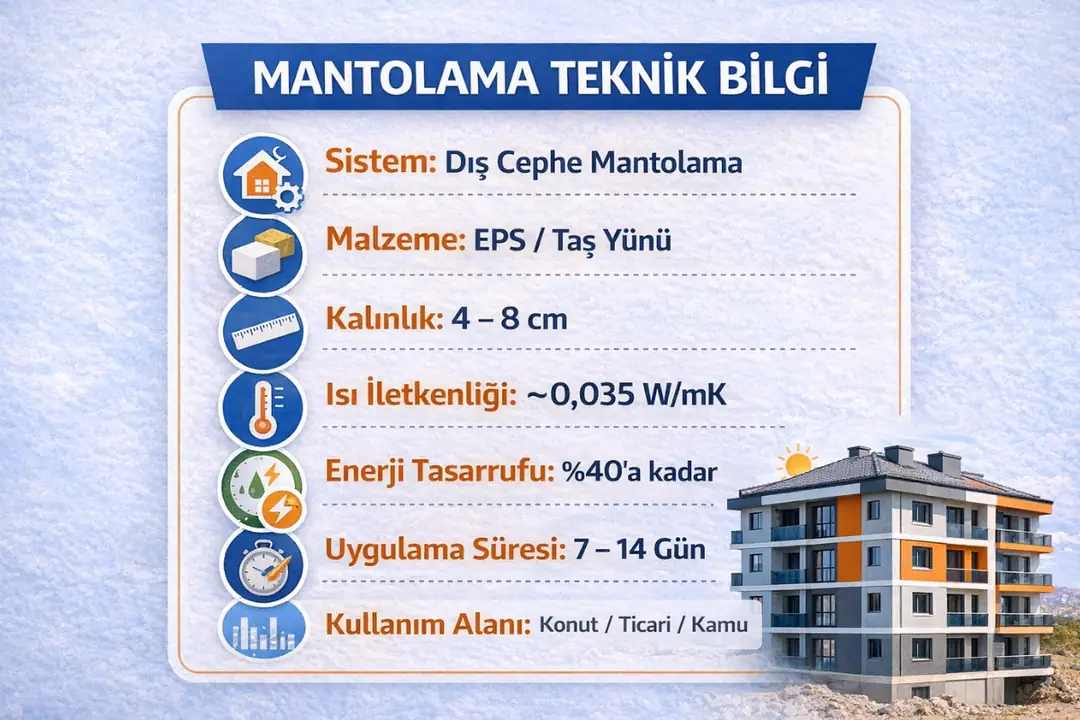Yalova mantolama mini teknik bilgi kutusu ısı yalıtım sistemleri