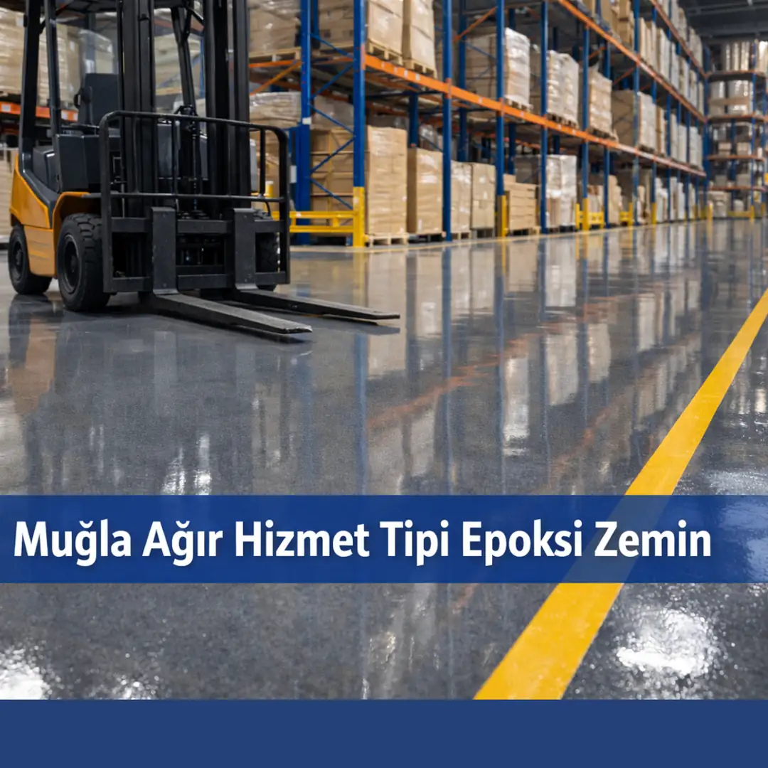 Muğla ağır hizmet tipi epoksi zemin forklift trafiğine dayanıklı sistem