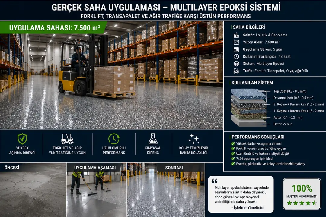 İstanbul organize sanayi bölgesinde multilayer epoksi uygulaması&nbsp;