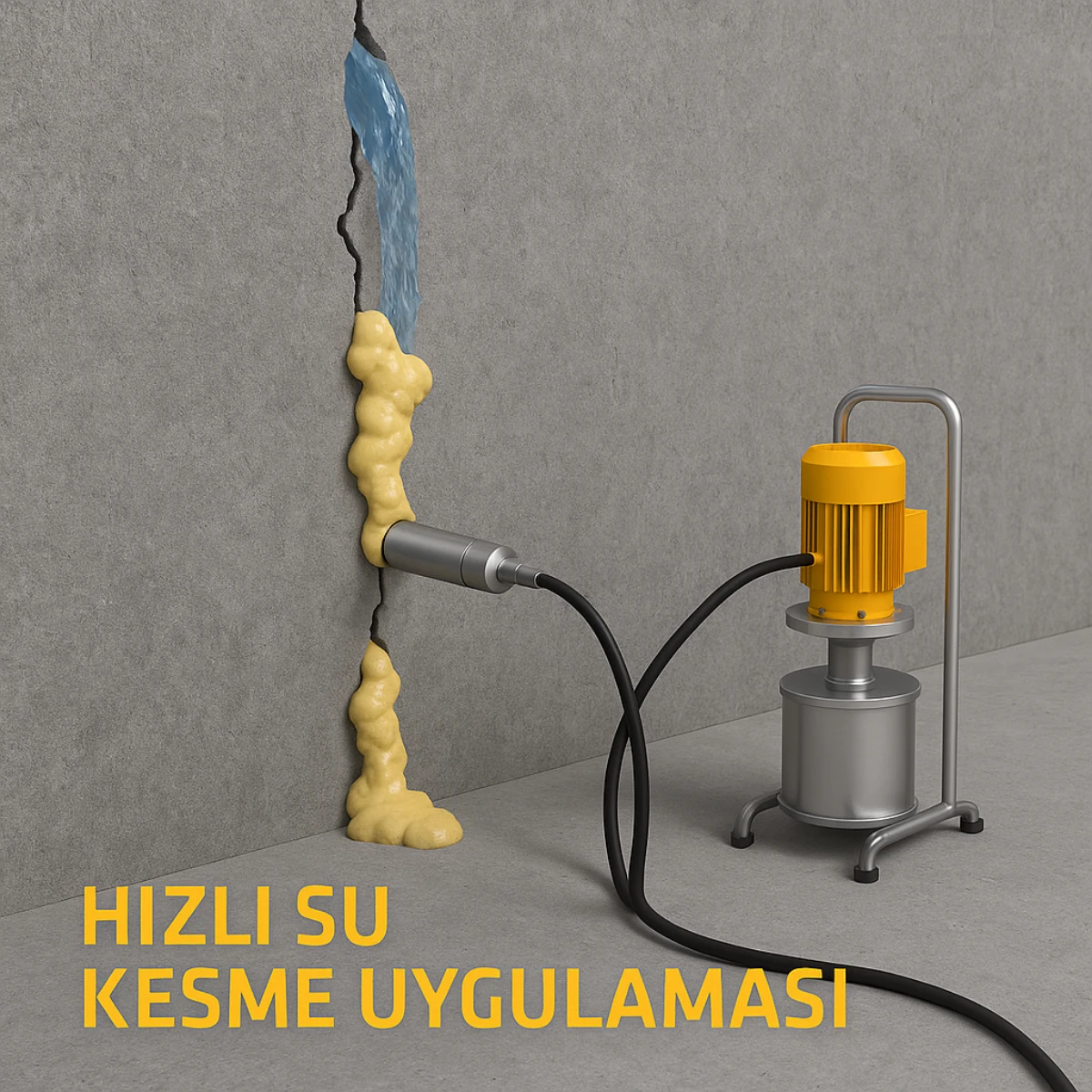 Sika® Injection-101 RC – Hızlı Reaksiyonlu Poliüretan Enjeksiyon Köpüğü