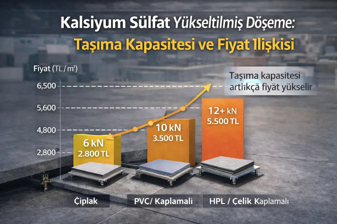 Kalsiyum sülfat yükseltilmiş döşeme taşıma kapasitesi ve fiyat ilişkisi&nbsp;