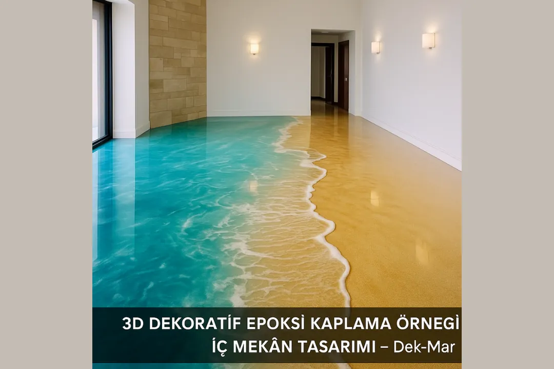3D dekoratif epoksi kaplama örneği – iç mekân tasarımı – Dek-Mar 