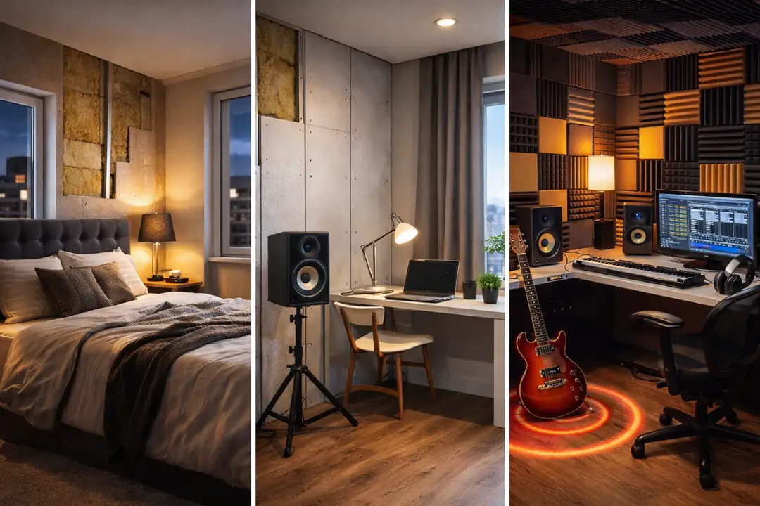 Yatak odası, ev ofis ve müzik odası için uygulanan profesyonel oda ses yalıtımı çözümleri
