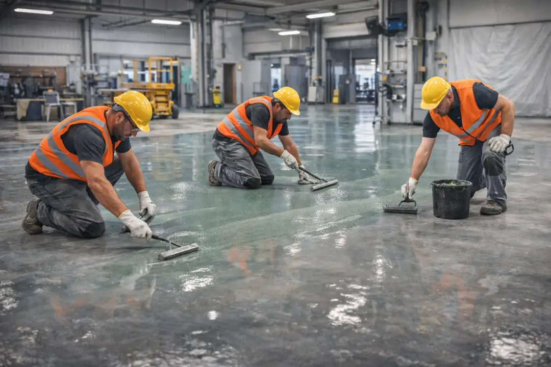 Yalova epoksi zemin kaplama profesyonel ekip ve şantiye uygulama süreci&nbsp;