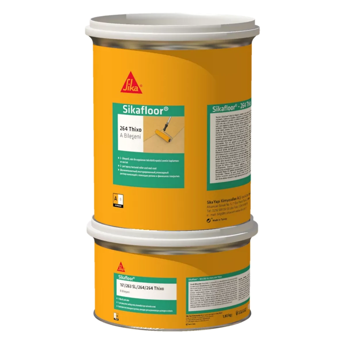 Sikafloor®-264 Thixo – Tekstürlü Epoksi Rulo Uygulama Son Kat Kaplama