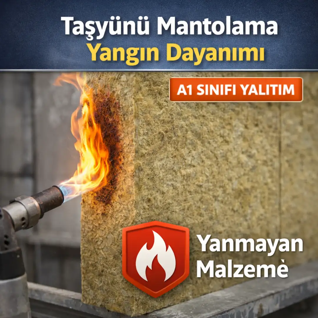 taşyünü mantolama yangın dayanımı A1 sınıfı yalıtım