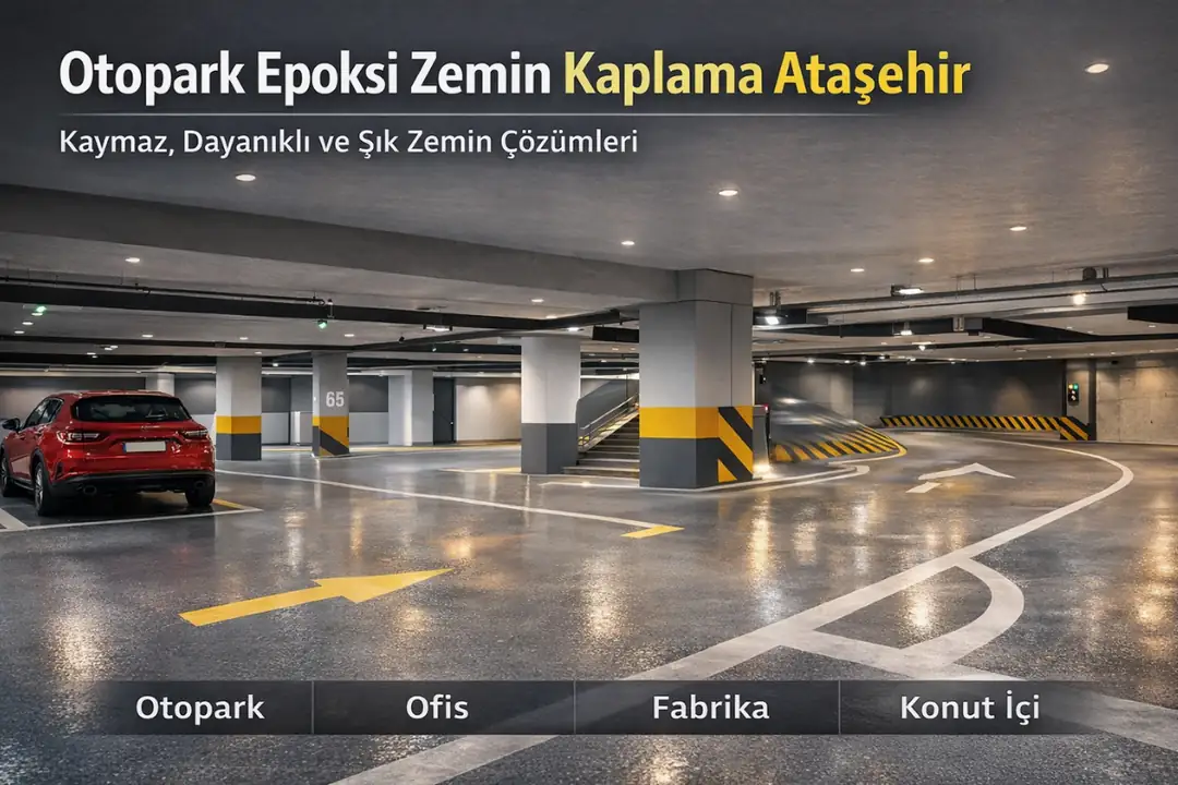 Ataşehir otopark epoksi zemin kaplama kaymaz dayanıklı sistem
