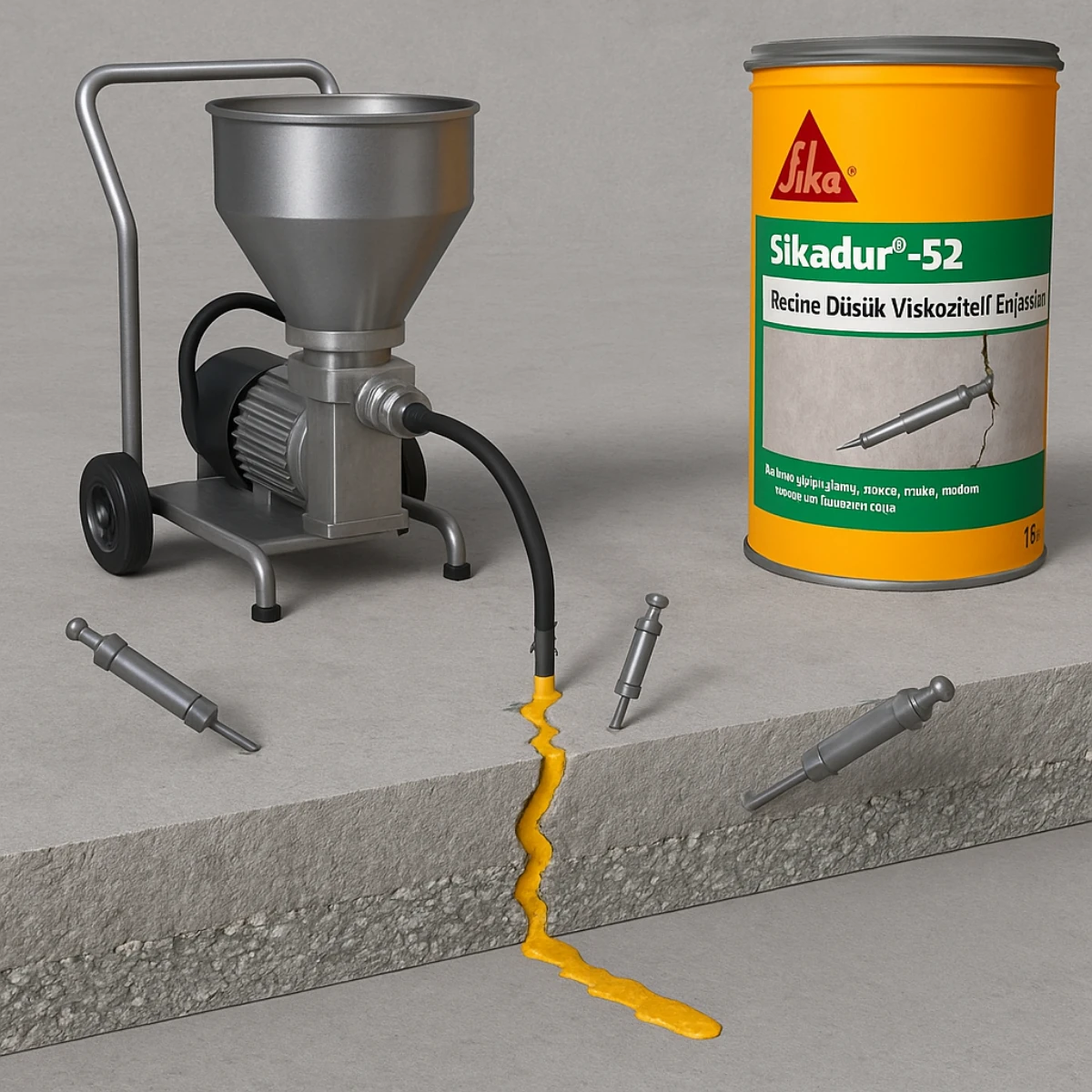 Sikadur®-52 TR – Düşük Viskoziteli Epoksi Enjeksiyon Reçinesi