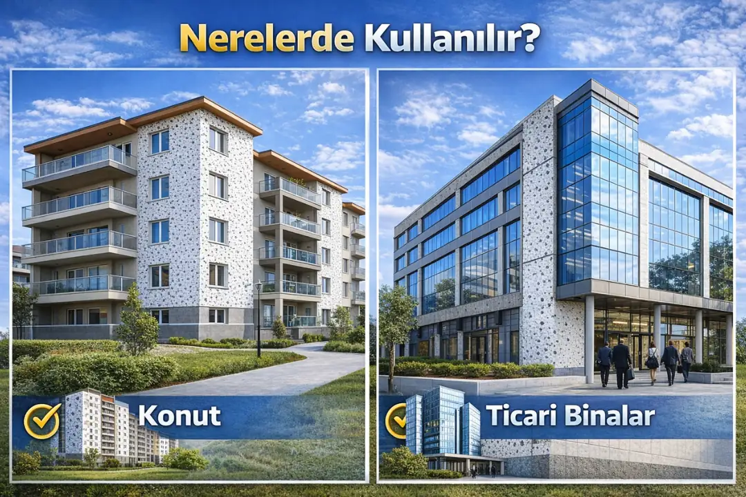 Apartman ve ticari binalarda dalmaçyalı mantolama uygulamaları