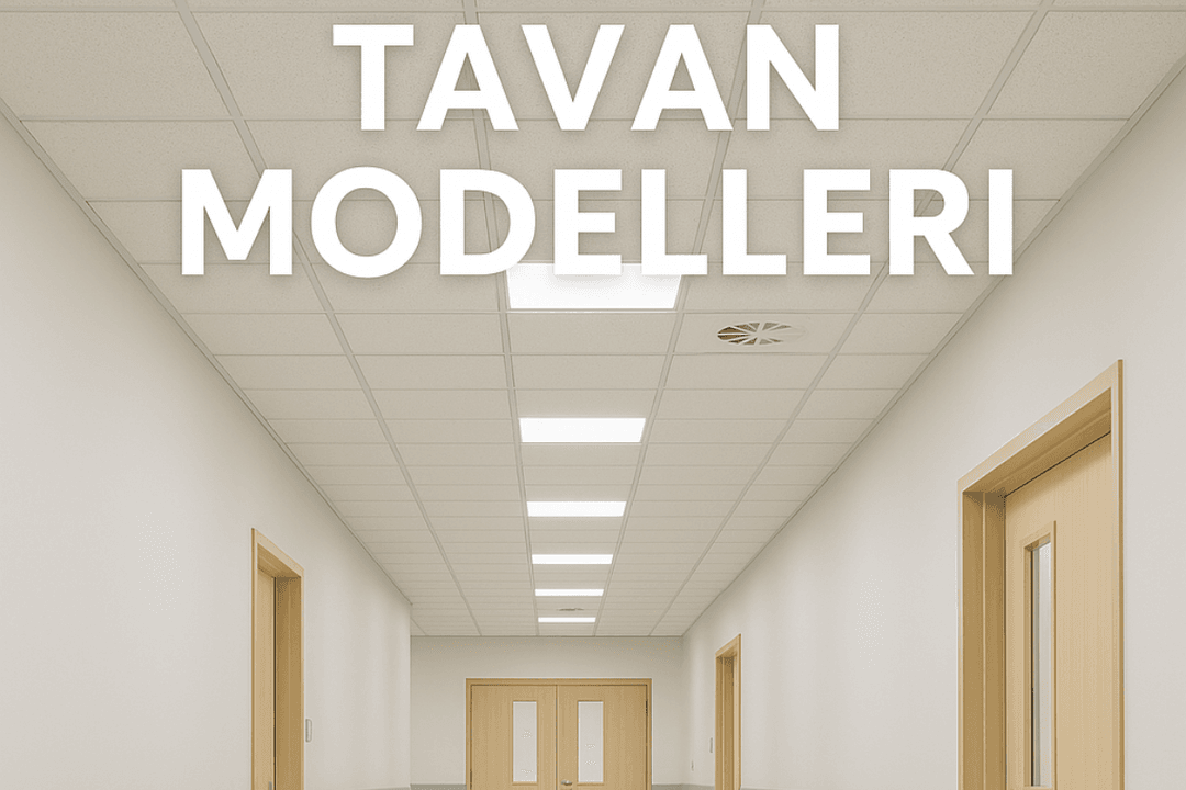 Okul ve hastane gibi hijyen gerektiren alanlar için estetik, dayanıklı ve modern karolam tavan modelleri uygulama örneği. 