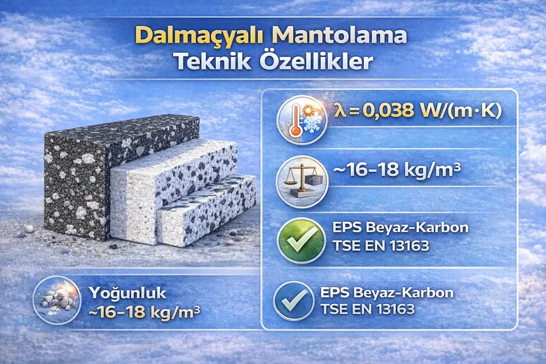 Dalmaçyalı mantolama EPS sistemi teknik özellikler ve uygulama bilgileri