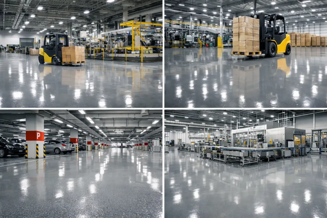 Endüstriyel alanlarda epoksi zemin kaplama kullanım örnekleri