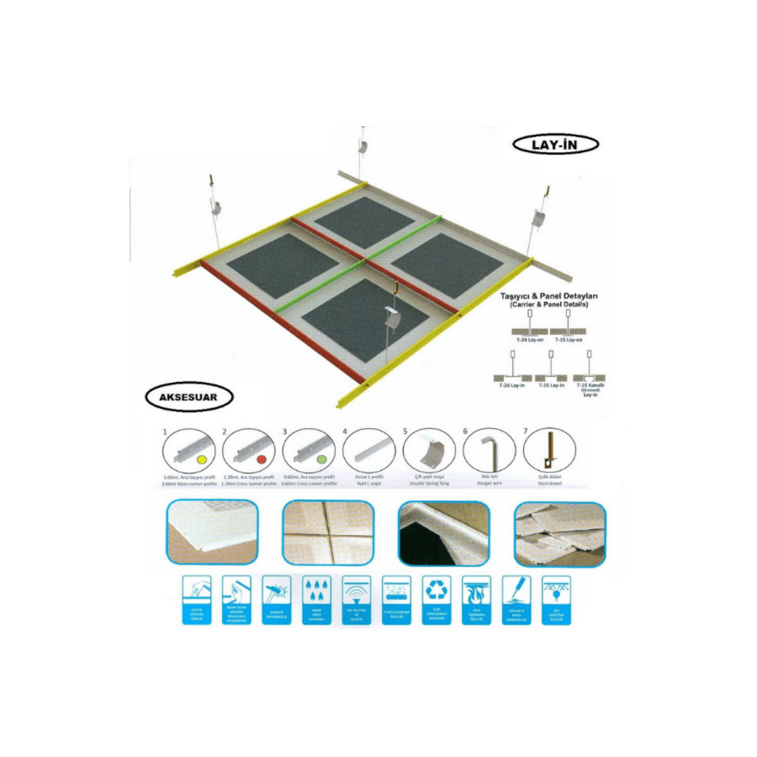 Lay-İn Metal Asma Tavan