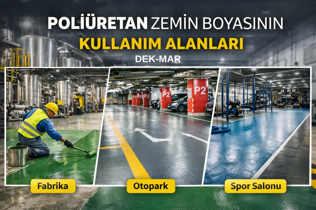 Fabrika, otopark ve spor alanlarında poliüretan zemin boyası uygulamaları&nbsp;