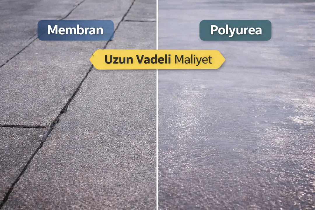 Polyurea ve membran su yalıtımı sistemleri uzun vadeli maliyet karşılaştırması&nbsp;