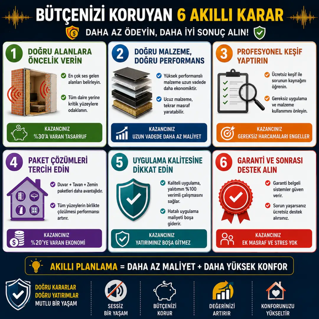 Ses yalıtımında bütçeyi koruyan öneriler&nbsp;