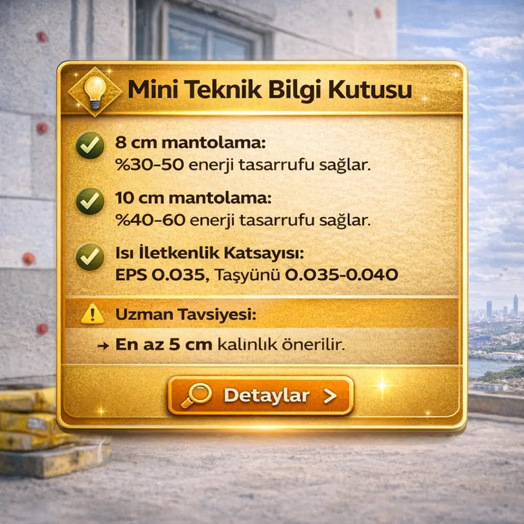 mantolama teknik özellikleri ve sistem bilgisi