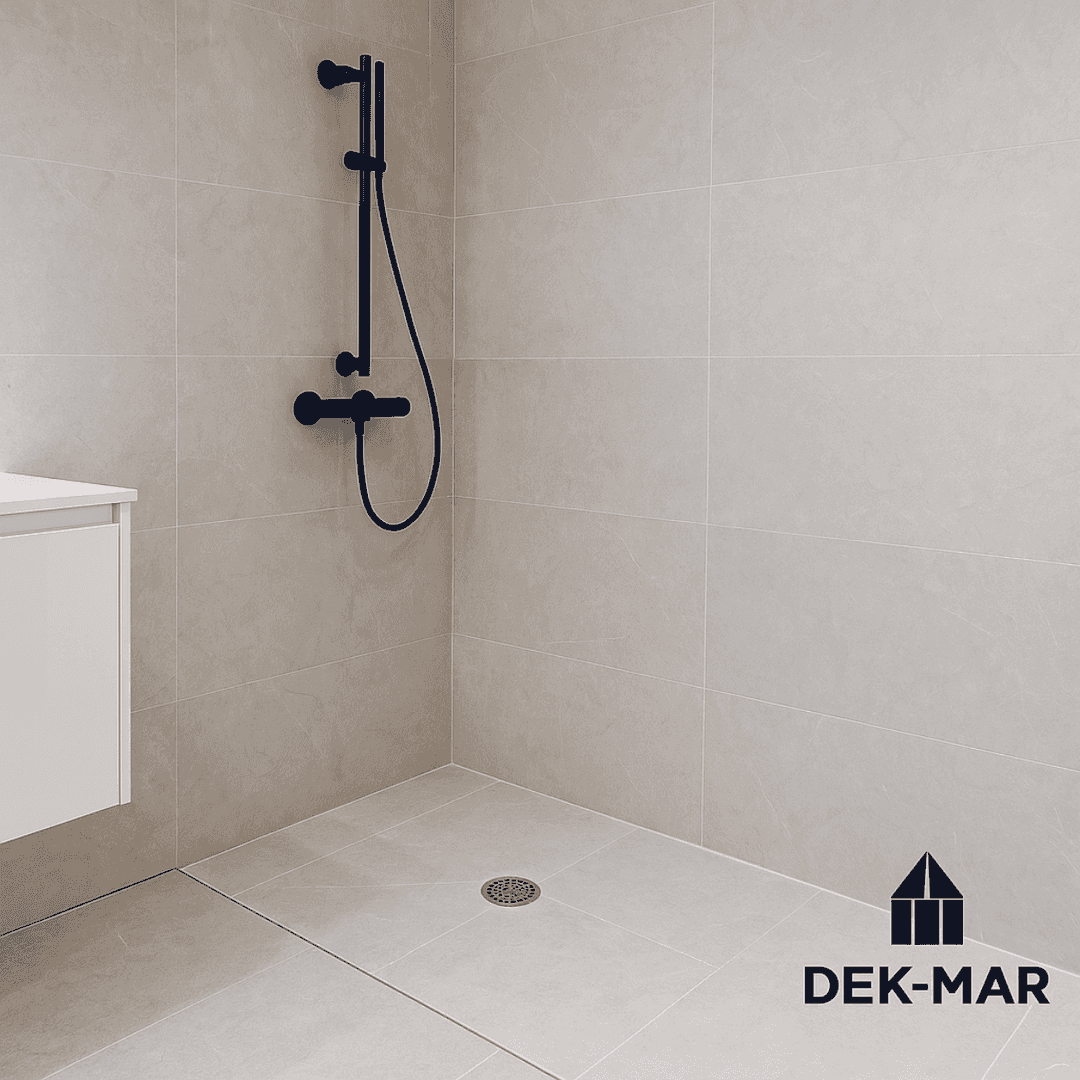 Dek-Mar İnşaat tarafından tamamlanmış NB Elastik 2K banyo & balkon su yalıtımı projesi.