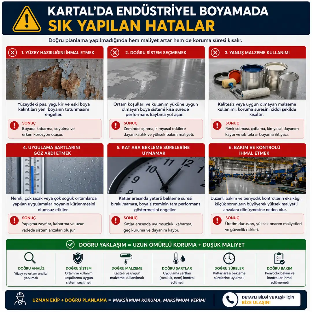 Fabrika boyamada en sık yapılan uygulama hataları&nbsp;