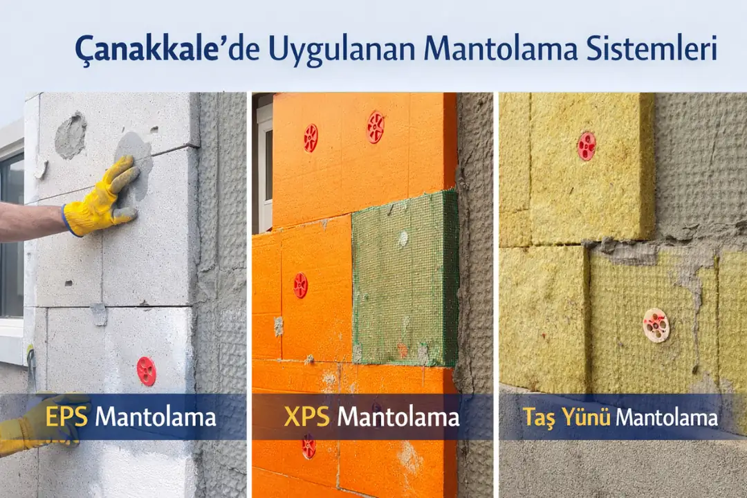 Çanakkale’de uygulanan EPS, XPS ve taş yünü mantolama sistemleri