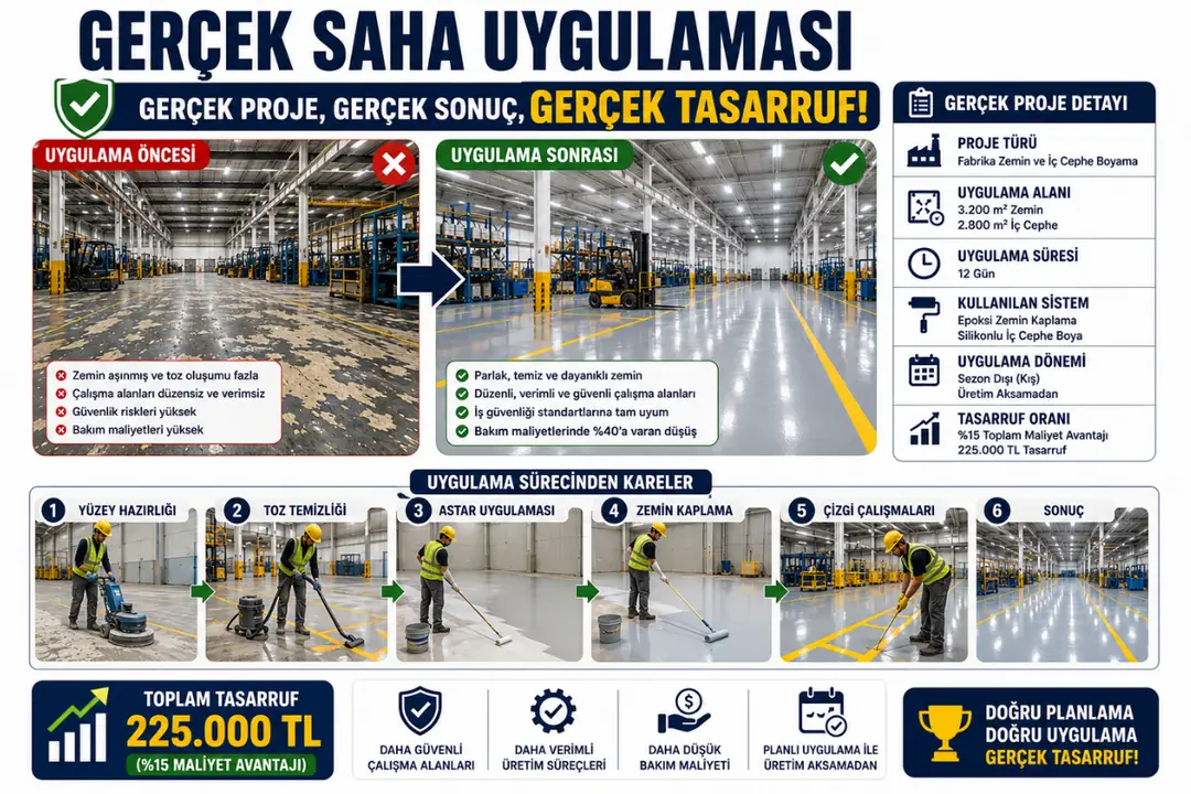 Gerçek fabrika boyama uygulaması profesyonel ekip vinçli çalışma sahası&nbsp;