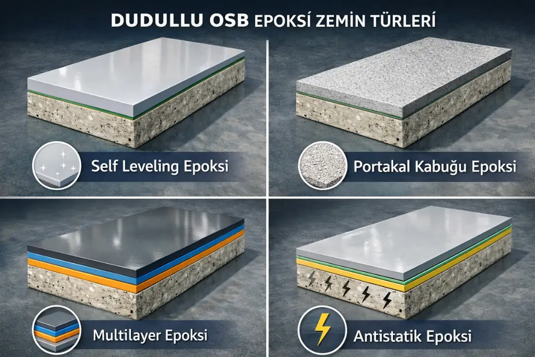 Dudullu OSB’de uygulanan epoksi zemin türleri ve endüstriyel kullanım farkları&nbsp;