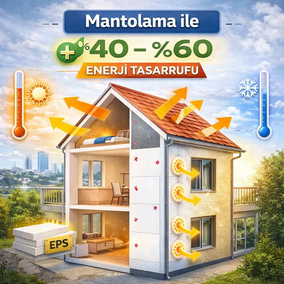 mantolama ile enerji tasarrufu oranı