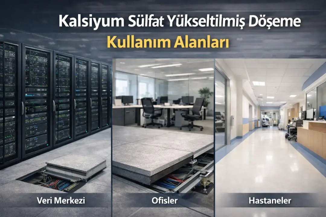 Kalsiyum sülfat yükseltilmiş döşeme kullanım alanları&nbsp;