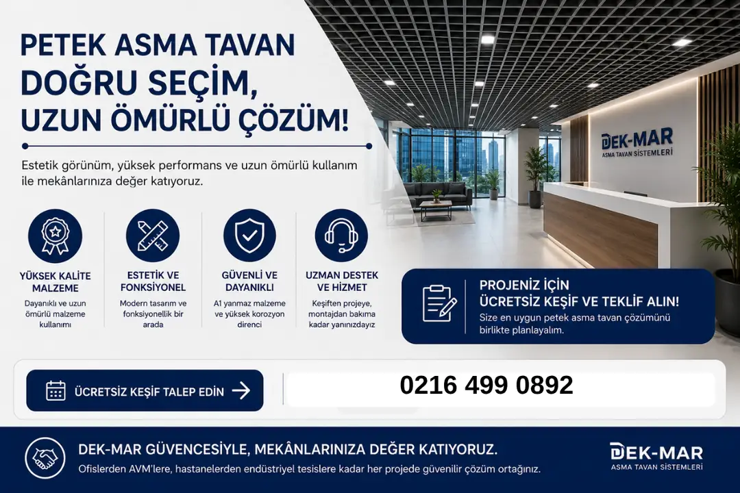 Modern ofis tasarımında kullanılan siyah petek asma tavan uygulaması ve LED aydınlatmalar&nbsp;
